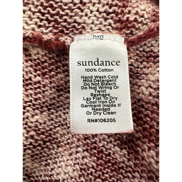 Sundance Short Sleeve Sweater Tunic Bandana Lightweight Orange Cotton Womens XL - Picture 11 of 11